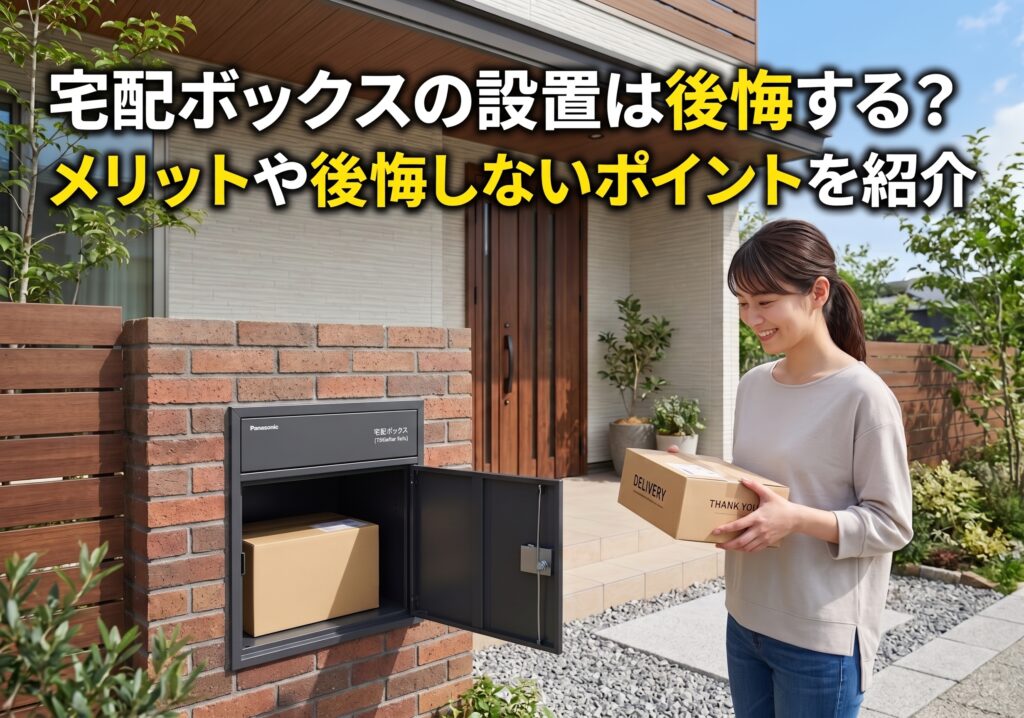 宅配ボックスの設置は後悔する？メリットや後悔しないポイントを紹介